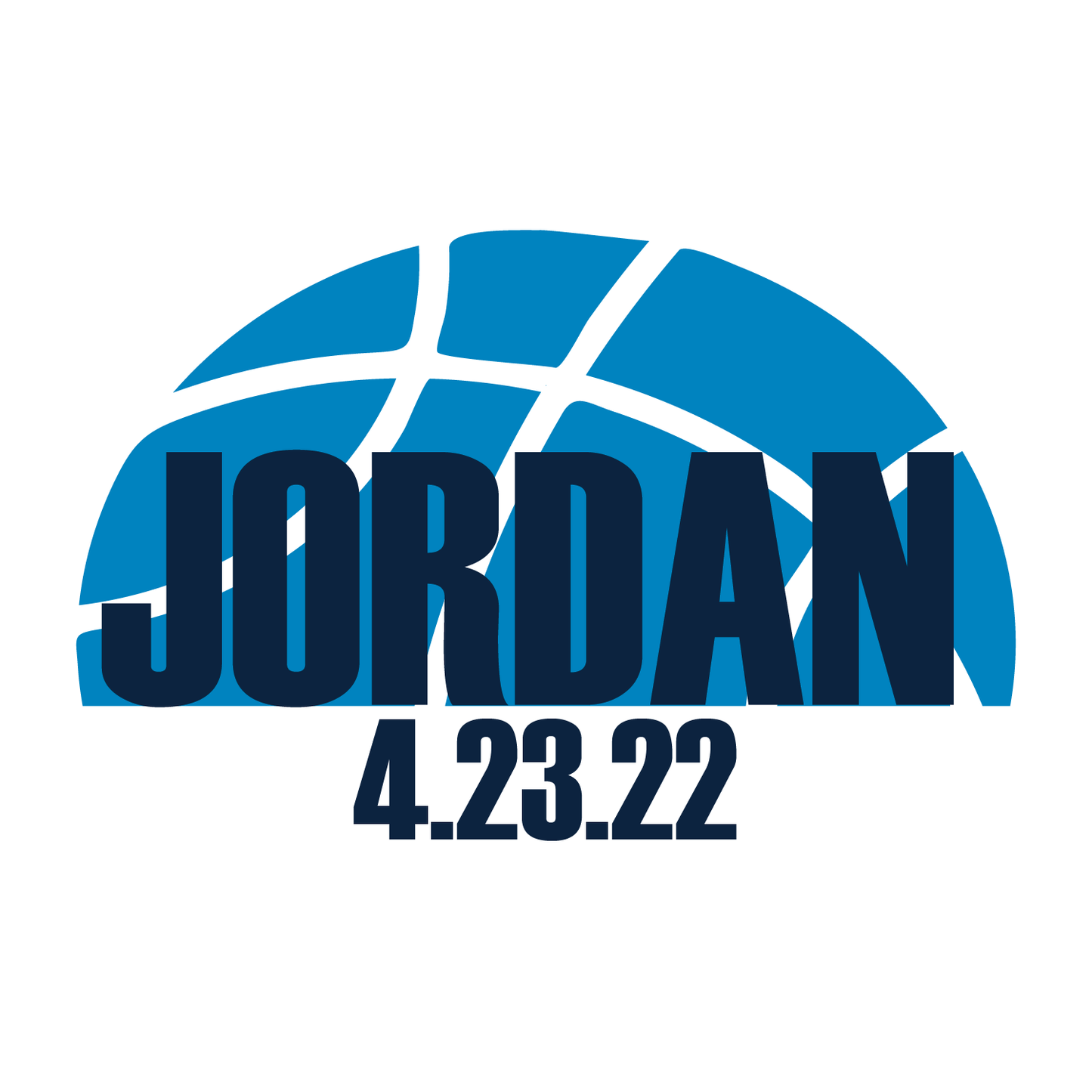 Hoop Dreams - Basketball Bar and Bat Mitzvah Logo Design