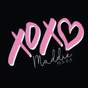 Hugs and Kisses - xoxo Bat Mitzvah Logo Design