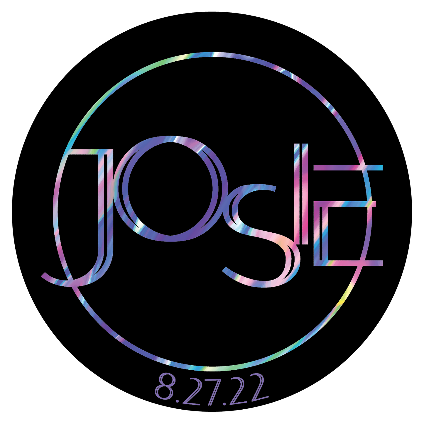 Neon Dream - Iridescent Bar and Bat Mitzvah Logo