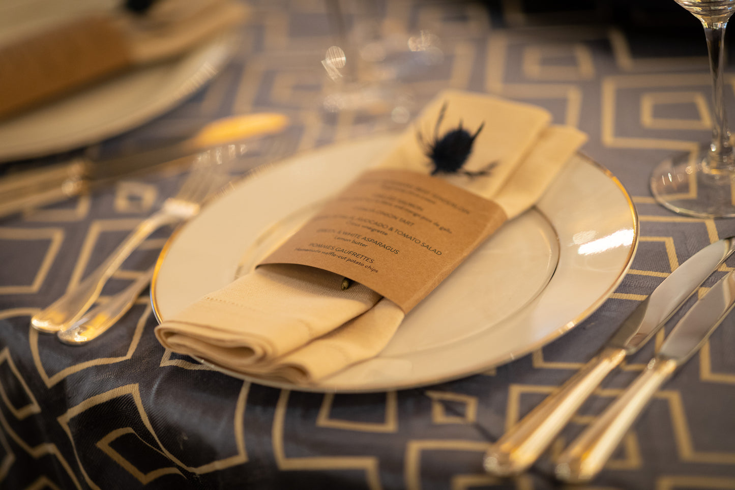Custom Event Menu Mitzvah