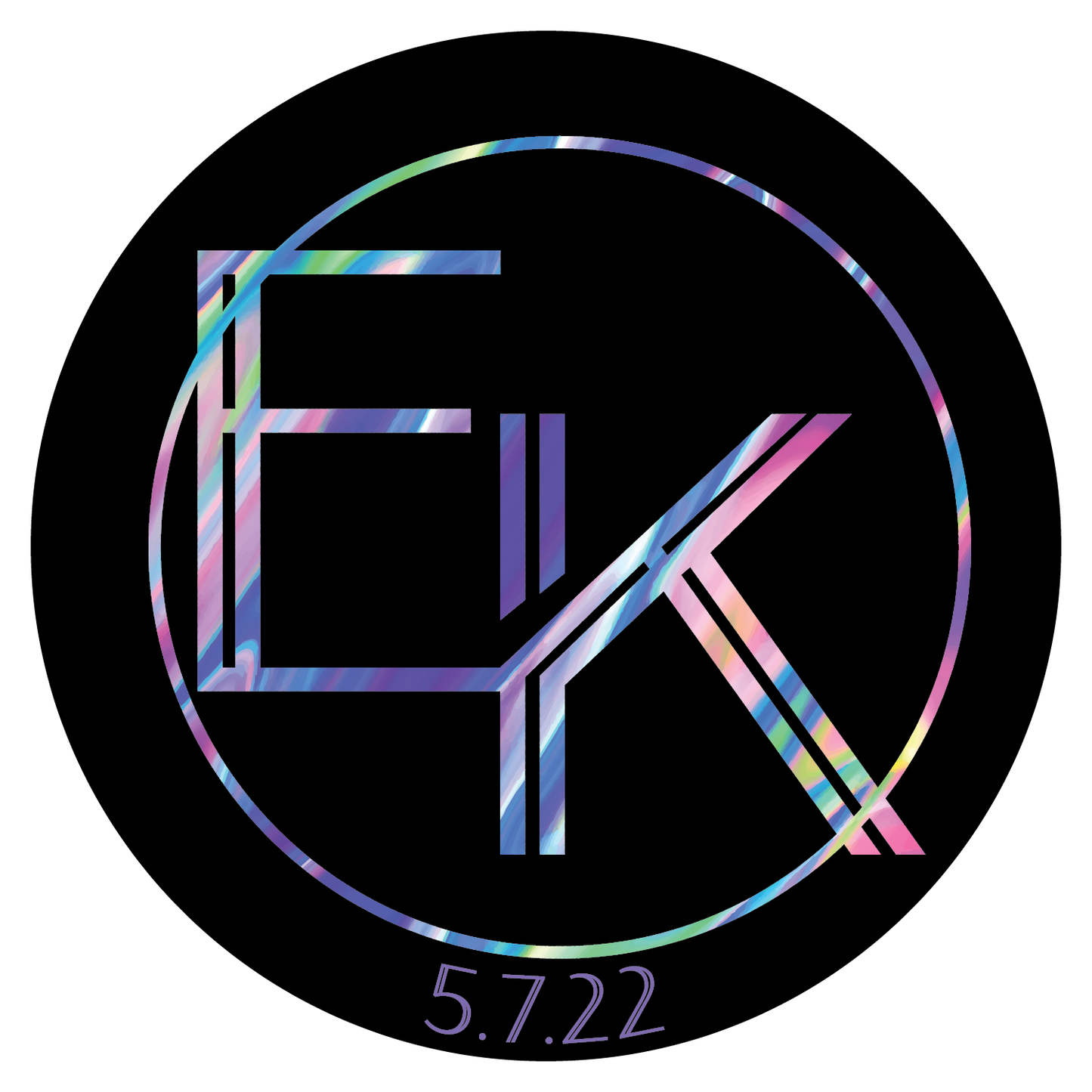 Neon Dream - Iridescent Bar and Bat Mitzvah Logo