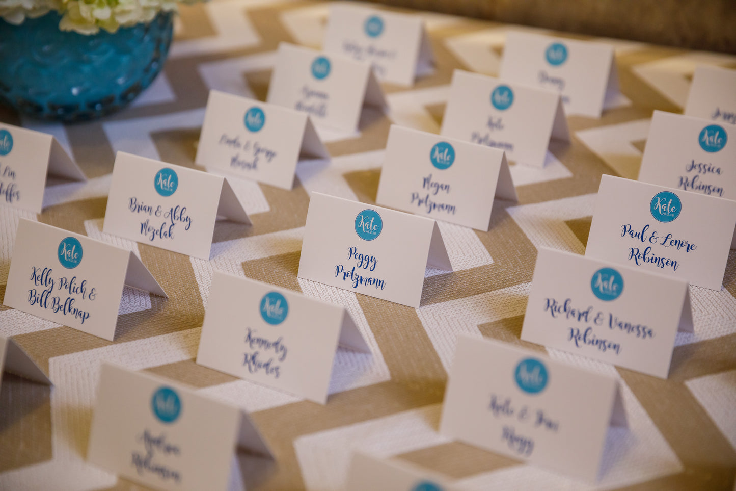Custom Bar and Bat Mitzvah Place Card Design