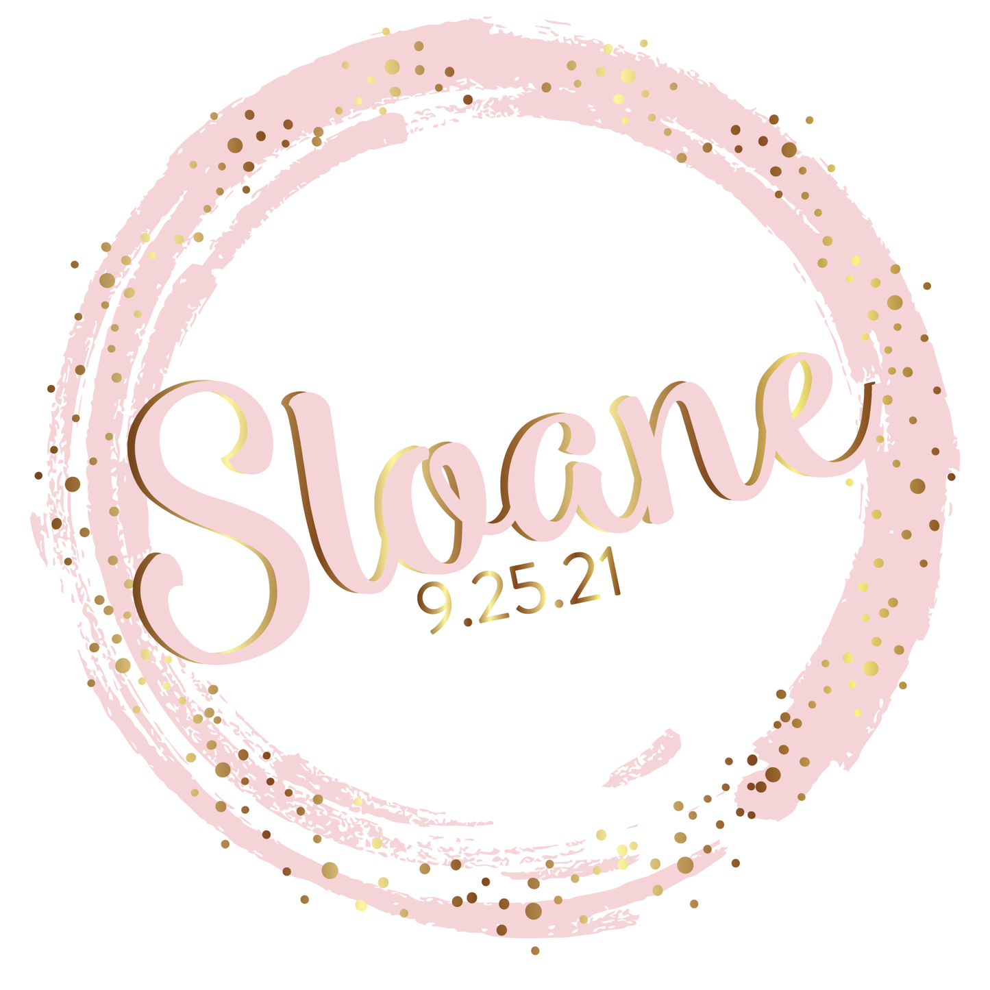Spotted Gold Bat Mitzvah Logo Design