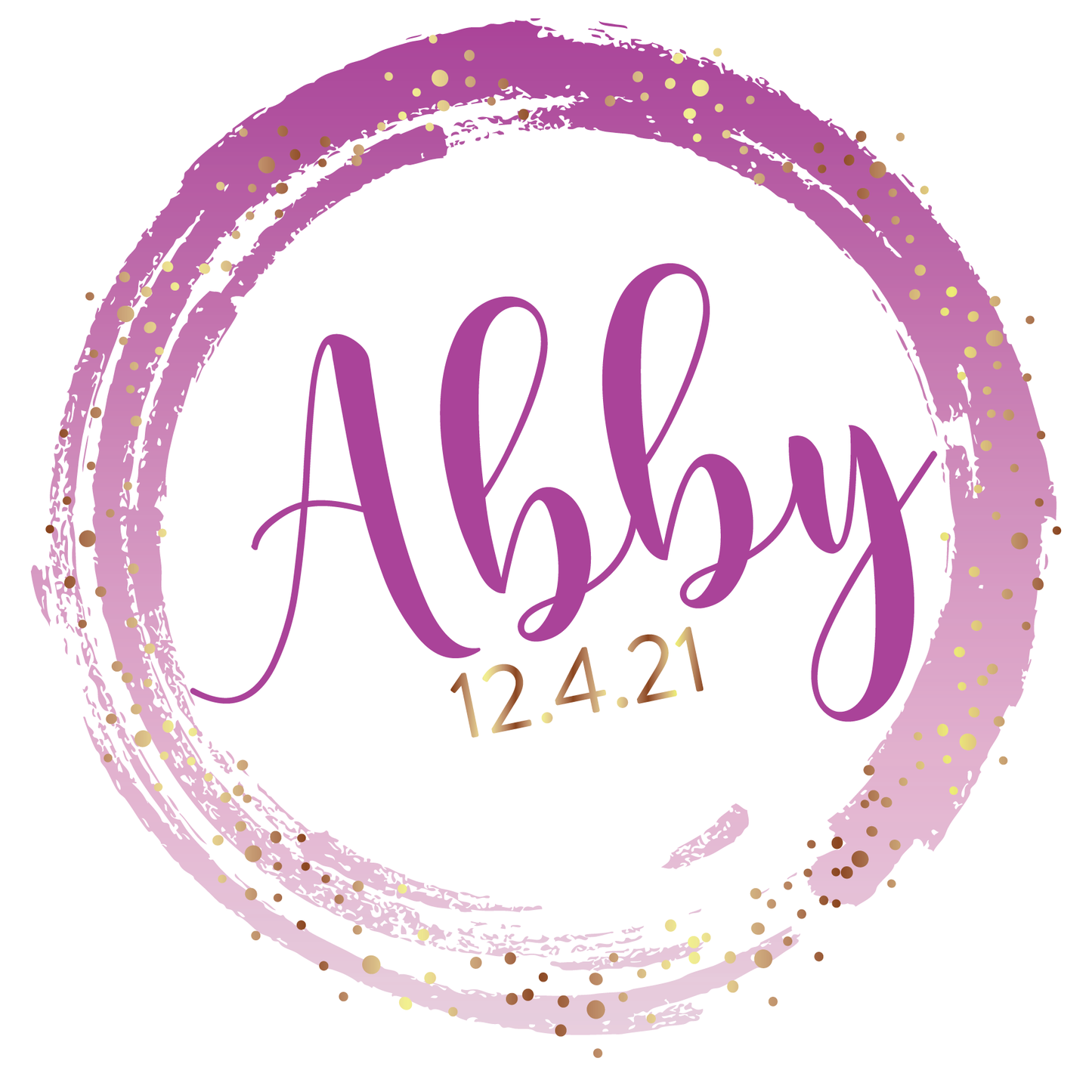 Spotted Gold Bat Mitzvah Logo Design