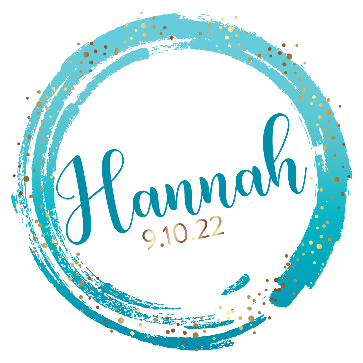Spotted Gold Bat Mitzvah Logo Design