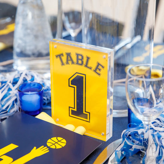 Custom Bar and Bat Mitzvah Table Number