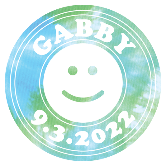 To Dye For - Tie Dye Bat Mitzvah Logo Design