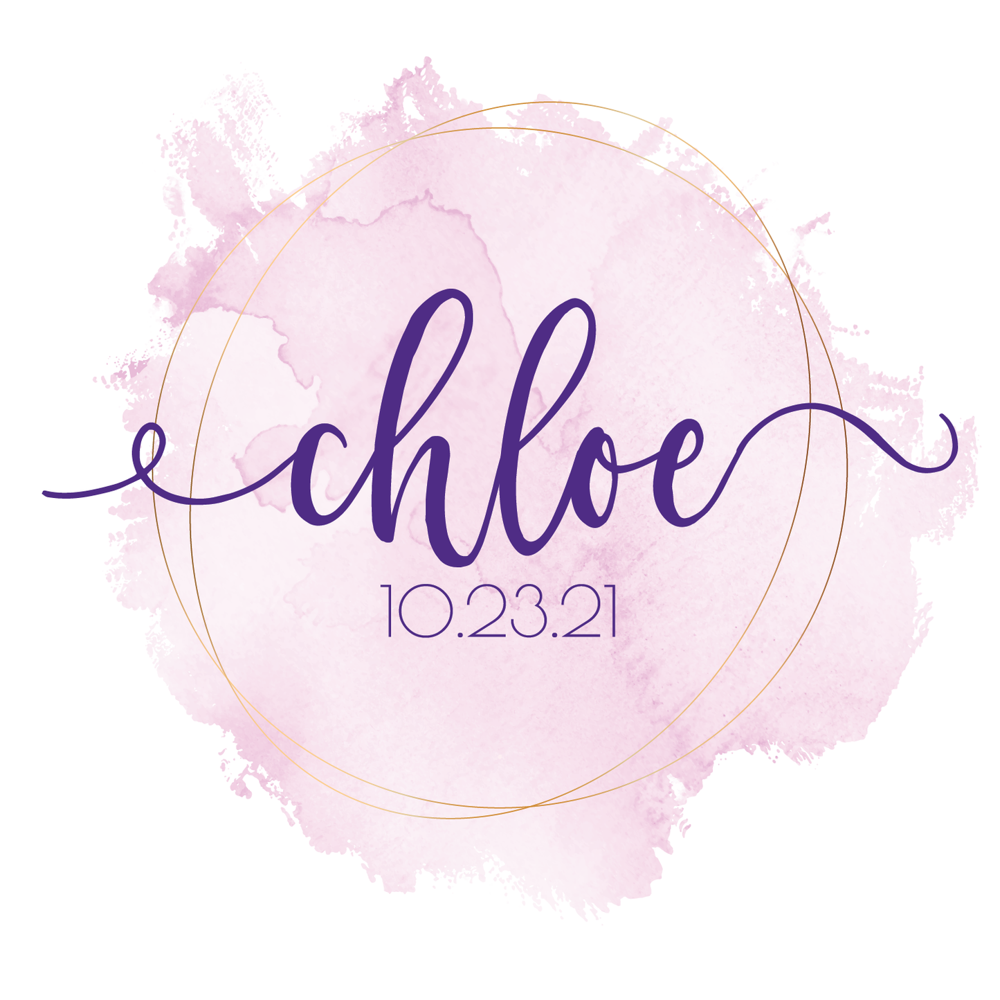 Clean Water - Watercolor Bat Mitzvah Logo