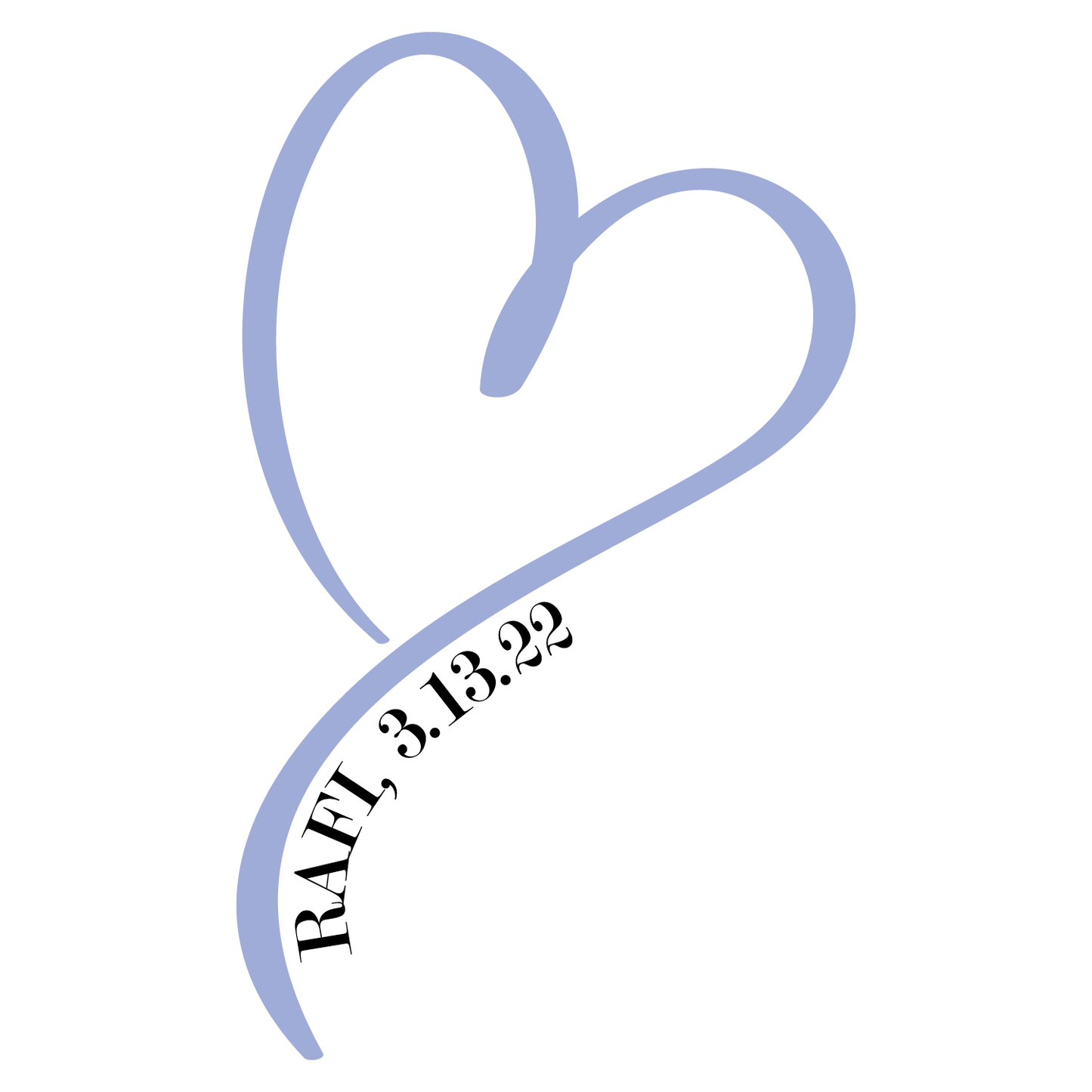 XO Heart Bat Mitzvah Logo Design