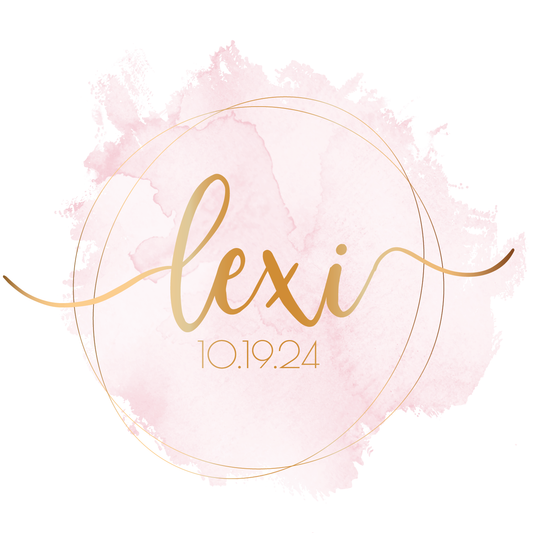 Clean Water - Watercolor Bat Mitzvah Logo