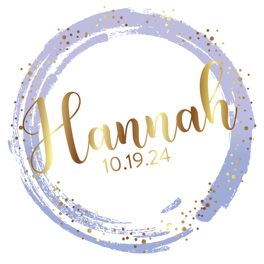 Spotted Gold Bat Mitzvah Logo Design