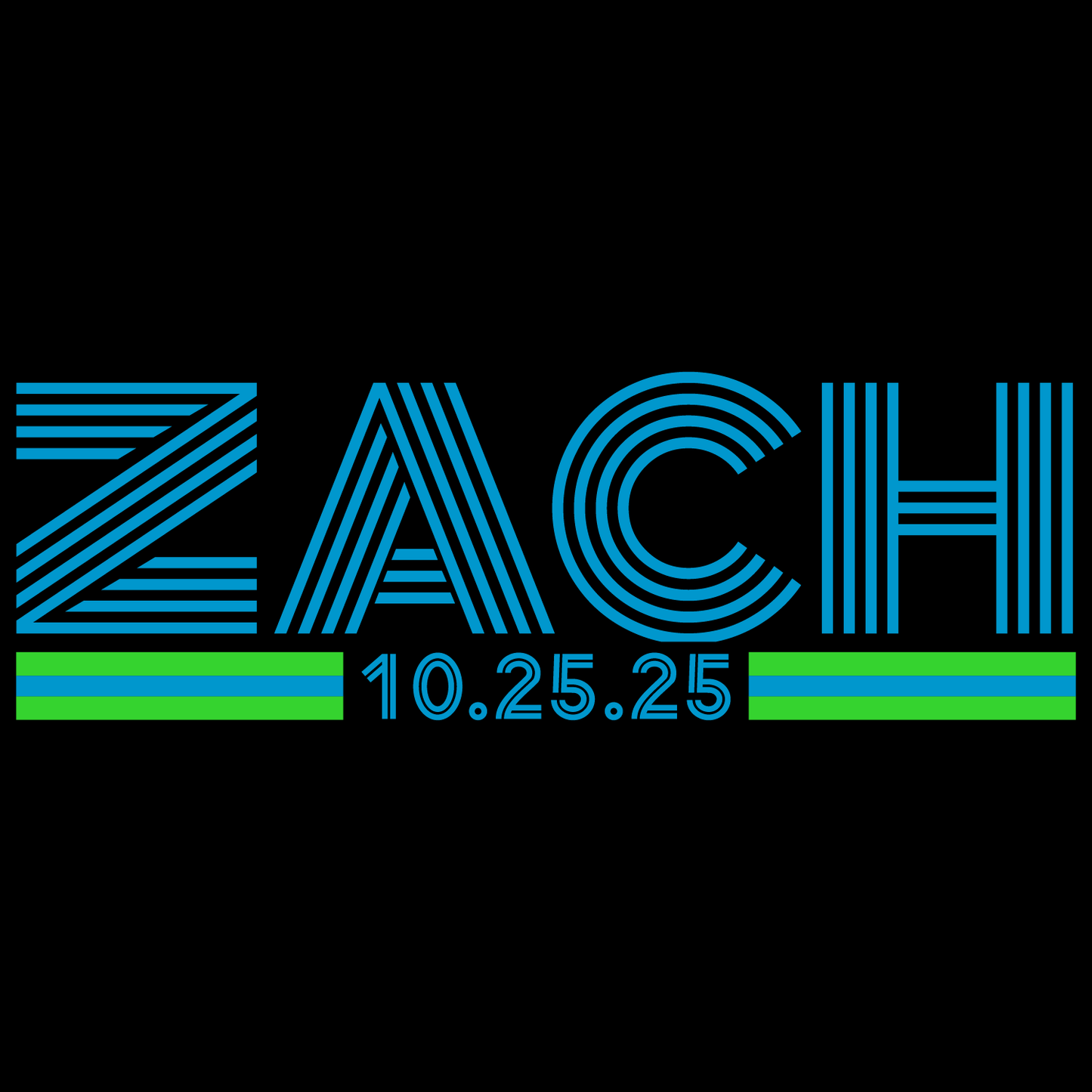 Striped Bar and Bat Mitzvah Logo Design