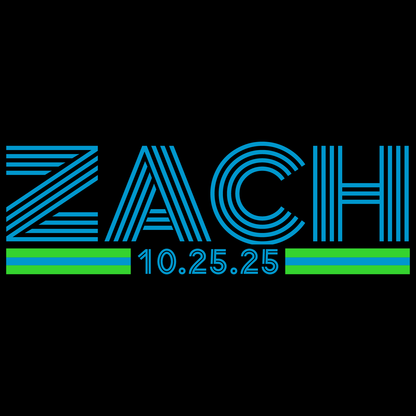 Striped Bar and Bat Mitzvah Logo Design