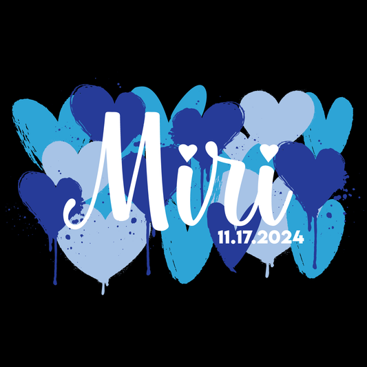 Love Is Heart Bat Mitzvah Logo Design