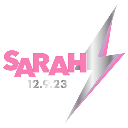 Light It Up - Lightning Bolt Bat Mitzvah Logo Design