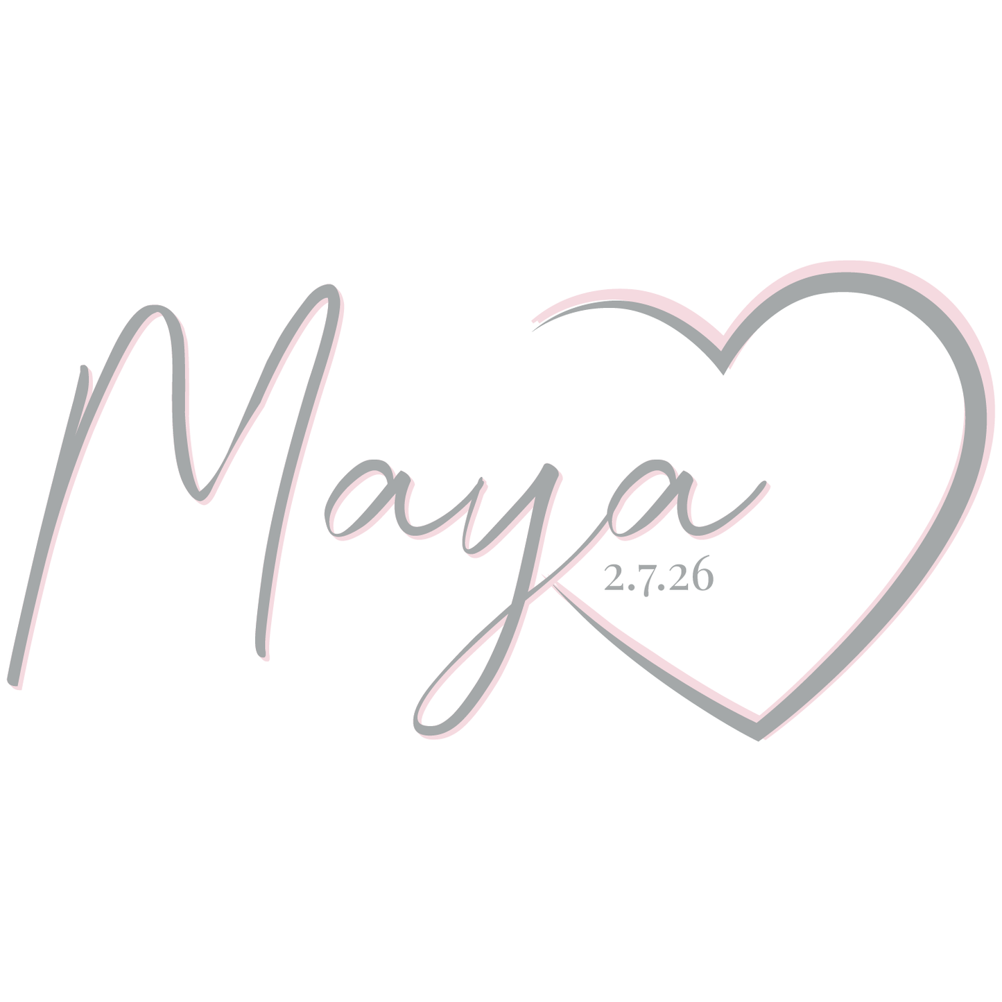 Heart Bat Mitzvah Logo Design