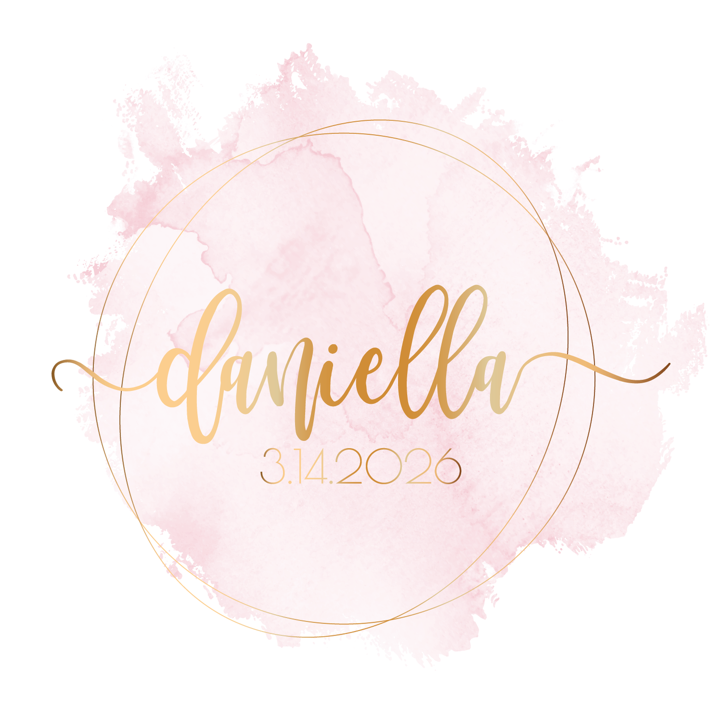 Clean Water - Watercolor Bat Mitzvah Logo