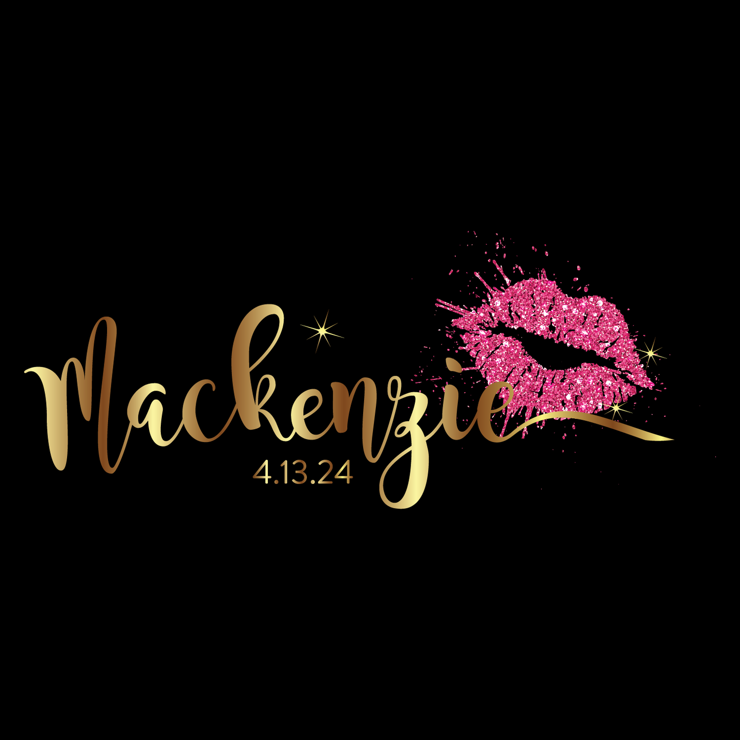 Kiss - Lips Bat Mitzvah Logo