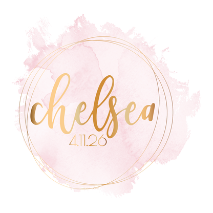 Clean Water - Watercolor Bat Mitzvah Logo