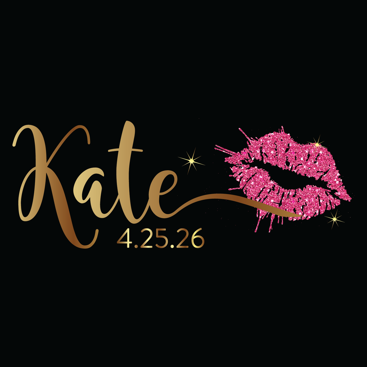 Kiss - Lips Bat Mitzvah Logo