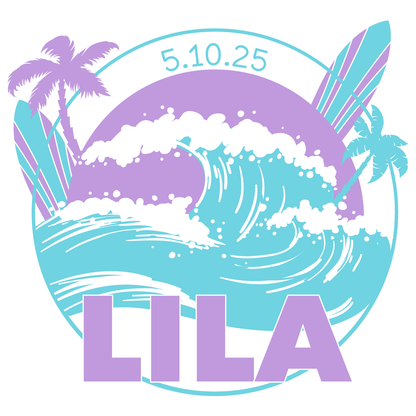 Beach This Way - Surf Bar and Bat Mitzvah Logo