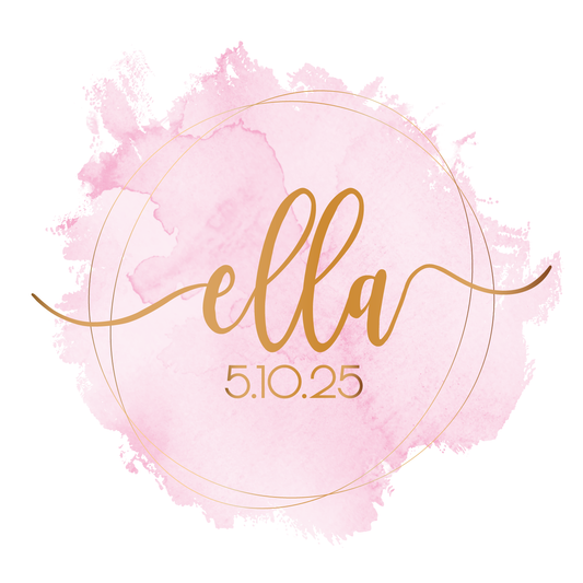Clean Water - Watercolor Bat Mitzvah Logo