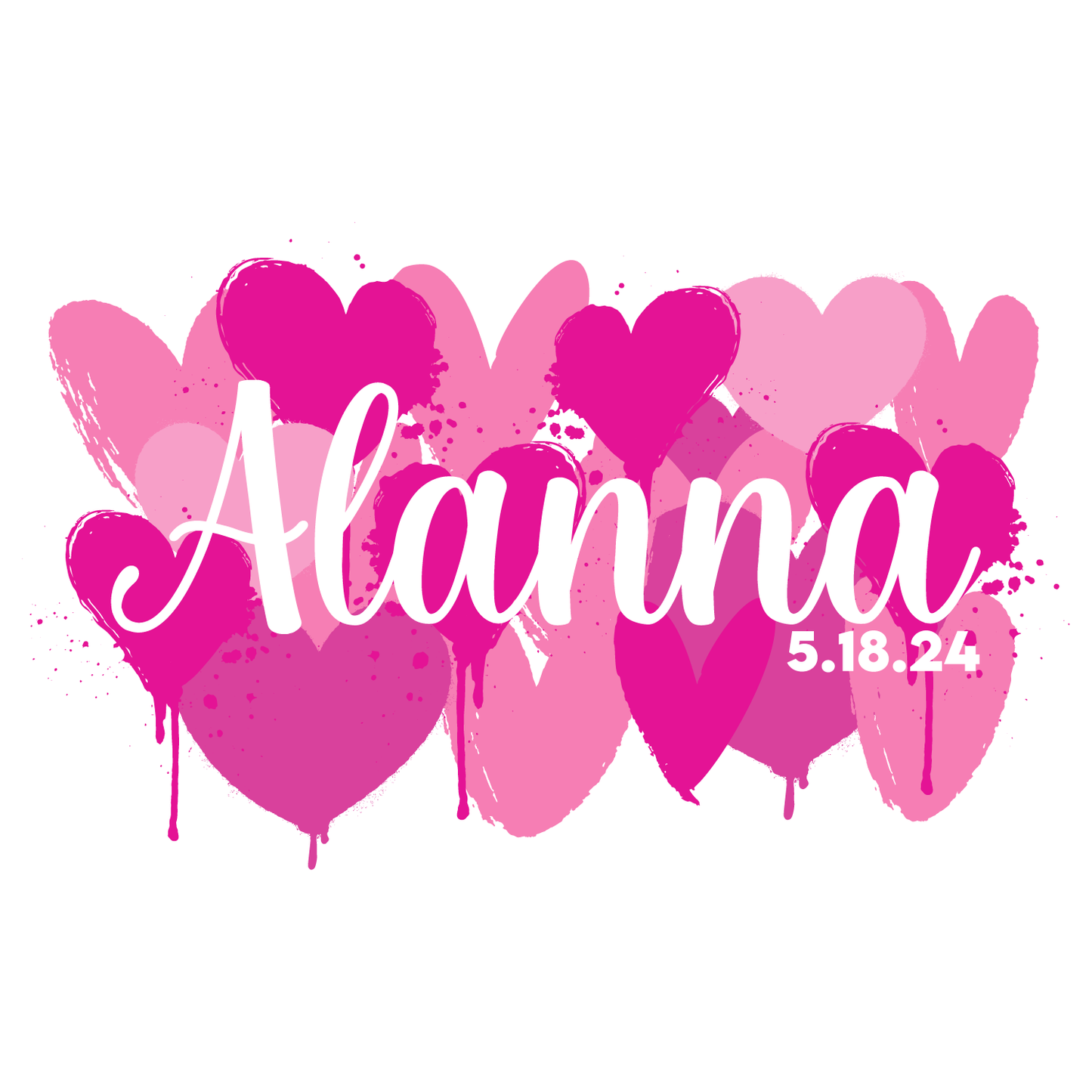 Love Is Heart Bat Mitzvah Logo Design