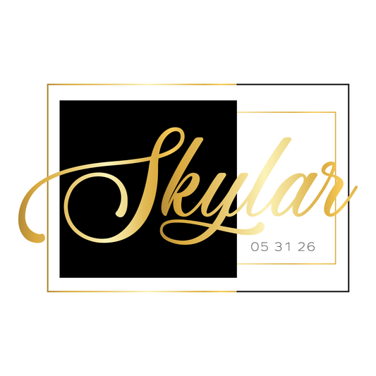 Deco Gold Bar and Bat Mitzvah Logo Design