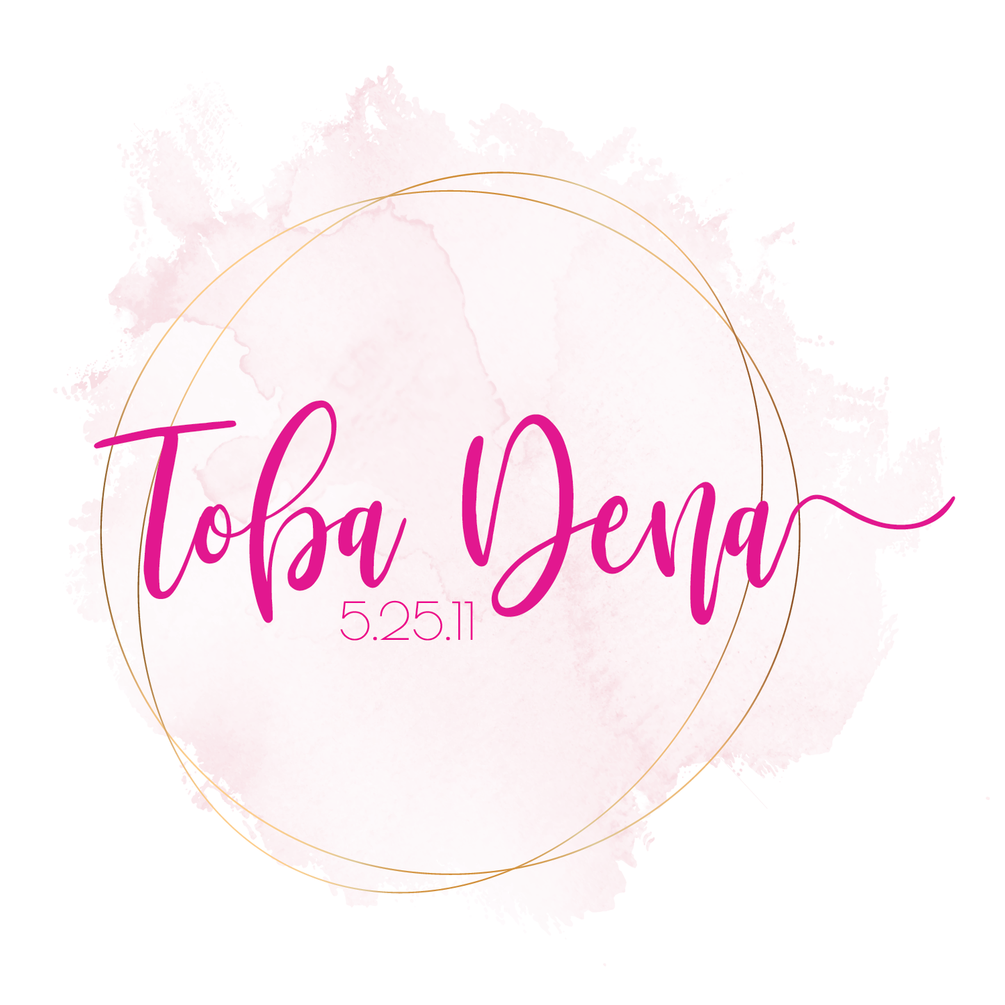Clean Water - Watercolor Bat Mitzvah Logo