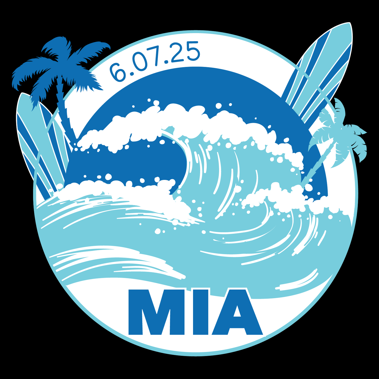 Beach This Way - Surf Bar and Bat Mitzvah Logo