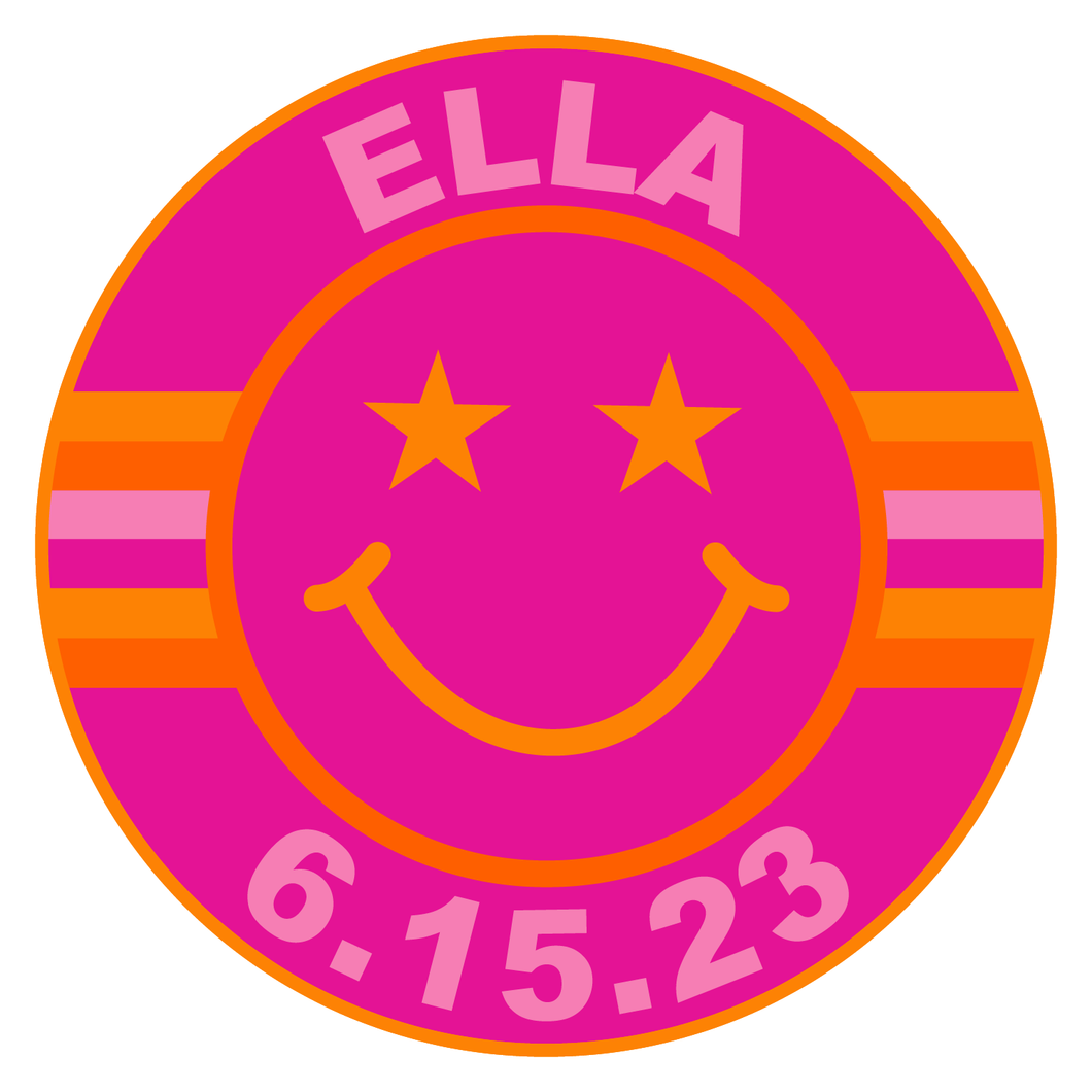 Smiley Bat Mitzvah Logo Design