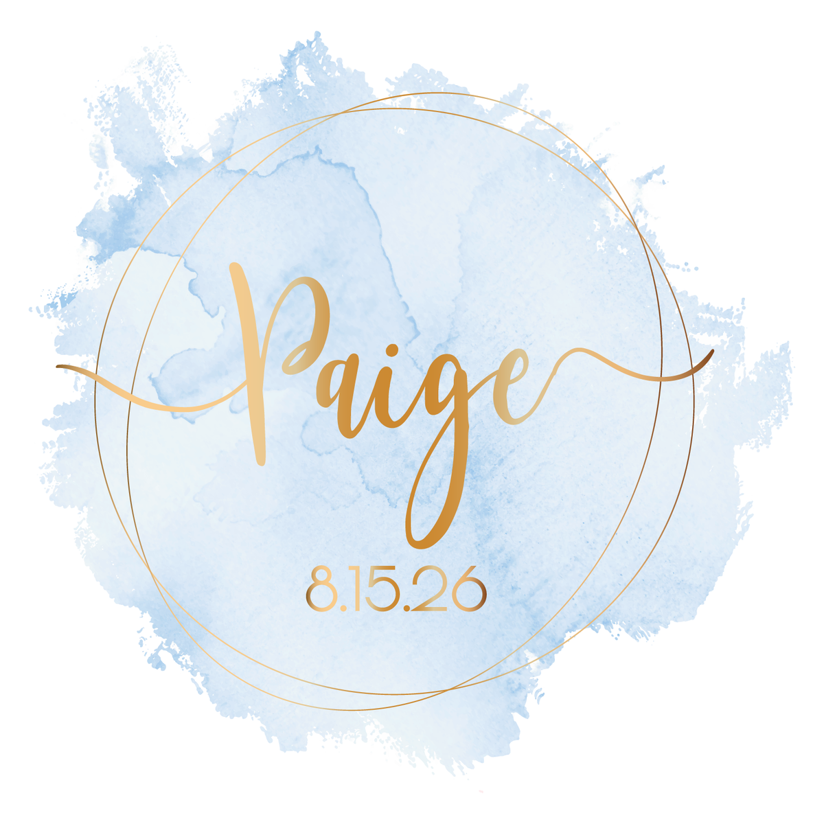 Clean Water - Watercolor Bat Mitzvah Logo