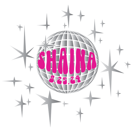 Disco Dancing - Bat Mitzvah Logo Design