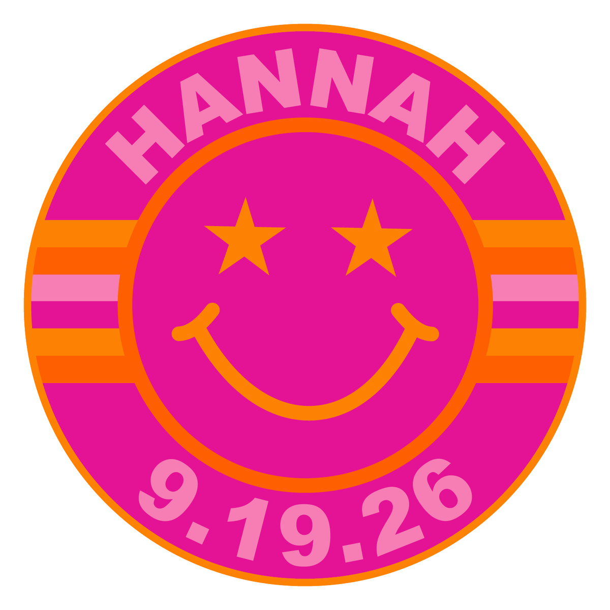 Smiley Bat Mitzvah Logo Design