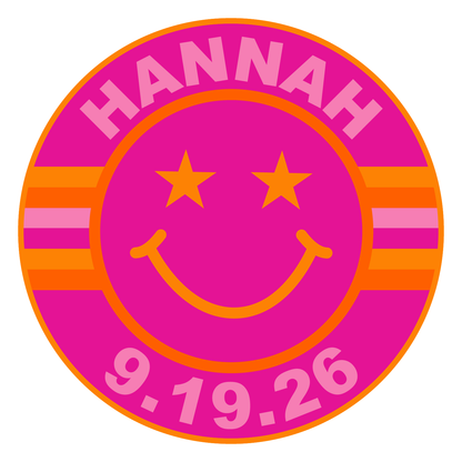 Smiley Bat Mitzvah Logo Design
