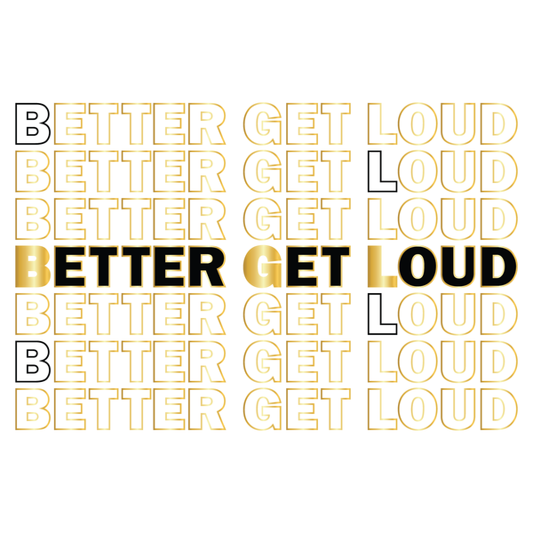 Better Get Loud Bat Mitzvah Logo Design