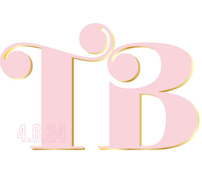 Goat Bar and Bat Mitzvah Initials Logo Design