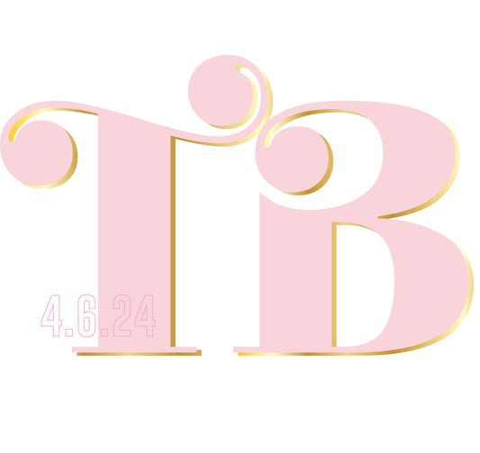 Goat Bar and Bat Mitzvah Initials Logo Design (Copy)