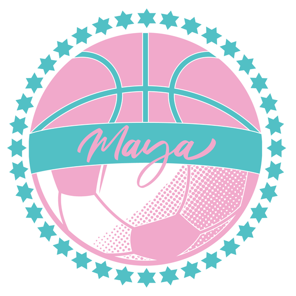 Soccer and Basketball Bat Mitzvah Logo