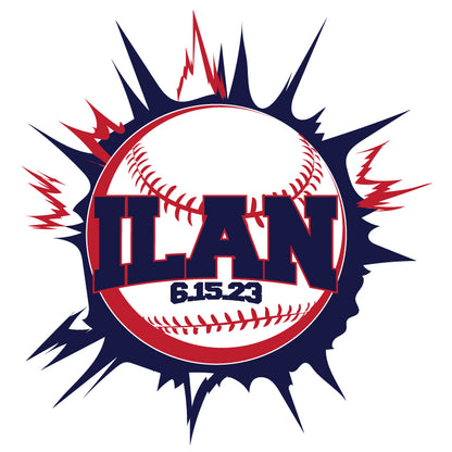 Outa The Park Baseball Bar and Bat Mitzvah Logo Design