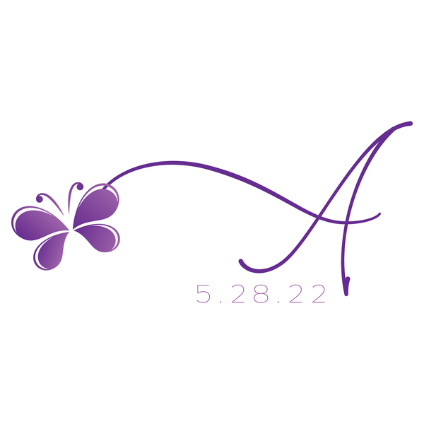 portfolioimg_Butterfly Custom Bat Mitzvah Logo Design