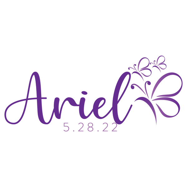 portfolioimg_Butterfly Custom Bat Mitzvah Logo Design