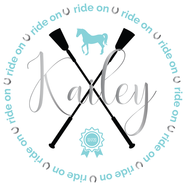 Ride On Horse Bat Mitzvah Logo Design