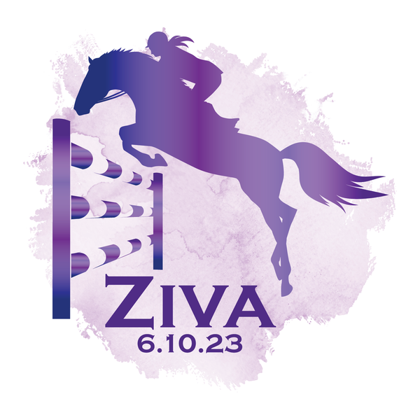 Horsebackriding Bat Mitzvah Logo Design