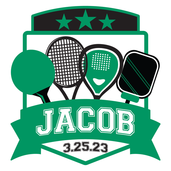 portfolioimg_Rackets Tennis Pickleball Bar Mitzvah Custom Logo Design