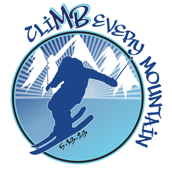 Ski Theme Bat Mitzvah Logo Design