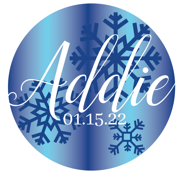 portfolioimg_Snowflake Winter Wonderland Bat Mitzvah Logo