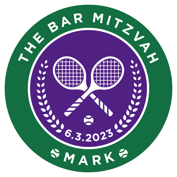 Tennis Bar Mitzvah Logo Design