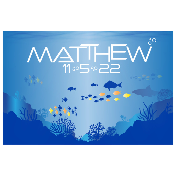 Under the sea Bar Mitzvah Logo Design