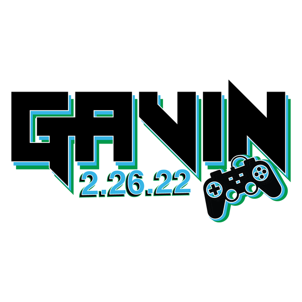 Video Game Custom Bar Mitzvah Logo Design